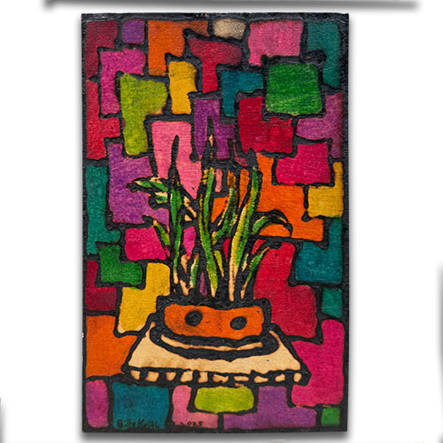 Billy Keith Solar Art 8x12 Jazzy Plant WP5716